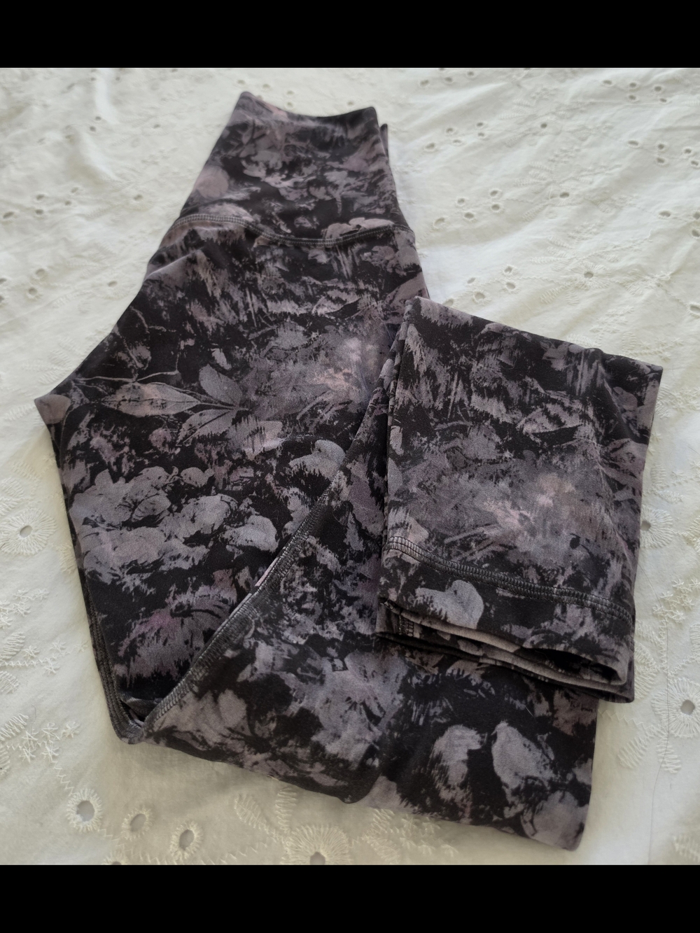 Lululemon Align High-Rise Pant Floral Illusion‎ Ice Grey Multi Nulu Leggings 2